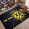 Tappeto Personalizzato Borussia Dortmund Stampa Motivo Nome Testo Morbido Antiscivolo Tappeto per Pavimento per Decorazione Interna Casa