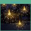 Kupfer LED Feuerwerk Lichterkette Lichterkette Fernbedienung Weihnachtsdekoration
