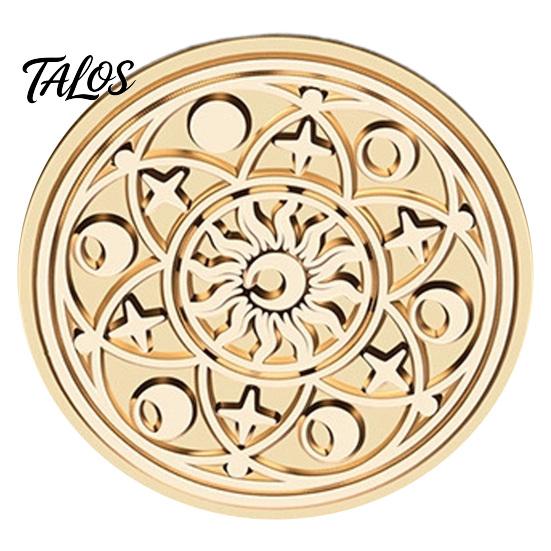 Fantasy Theme Handbook Collage Vintage European Magic Themed Wax Seal Stamp Head, Solid Brass Exquisite Artistic Craft Engraved Sealing Head