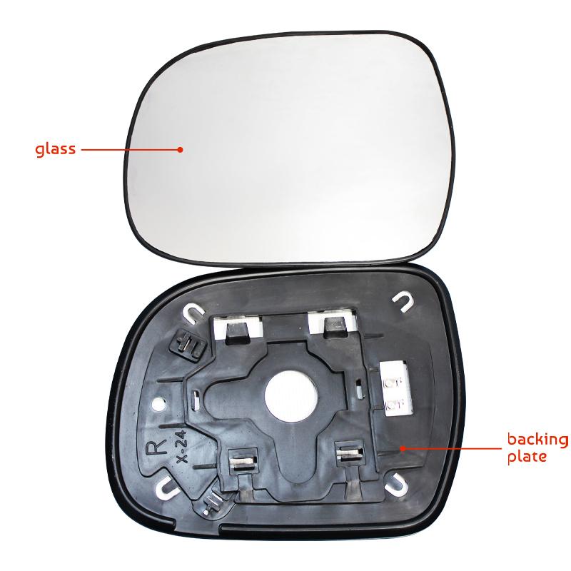 Left/Right Car Rearview Mirror Glass Heated Replace 87901-4806 87901-48040 for Lexus RX300 RX330 RX350 RX400h 2003-2008