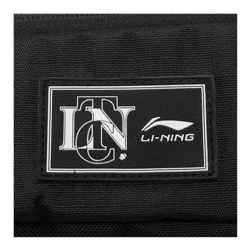 New LiNing Sports Life Collection Polyester One Shoulder Crossbody Fanny Pack Regular Unisex Black ABDV215-1