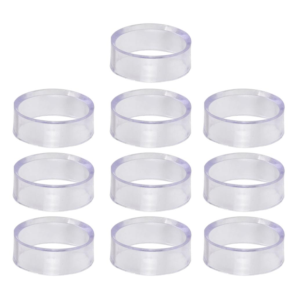 10Pcs Baseball Stands Plastic Round Display Stand Clear Rings Plastic Display Holders Sphere Stand for Baseball Tennis