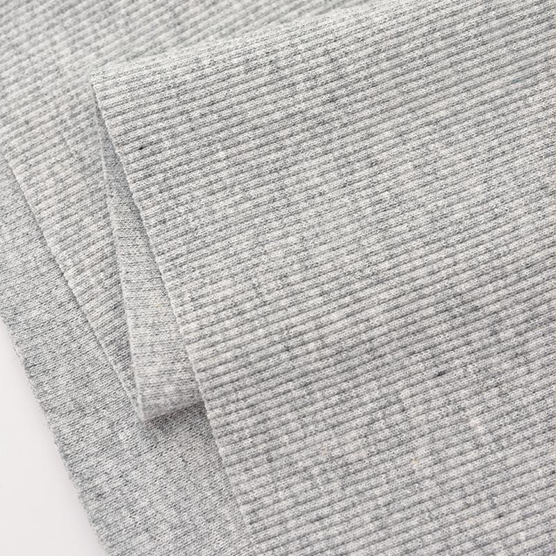 Tecido Canelado Algodão Elastano Tricô Elástico Punho Cós Perna Braços Moletom Parte Inferior Camiseta Tops Acabamento Canelado Jersey Tecido Canelado