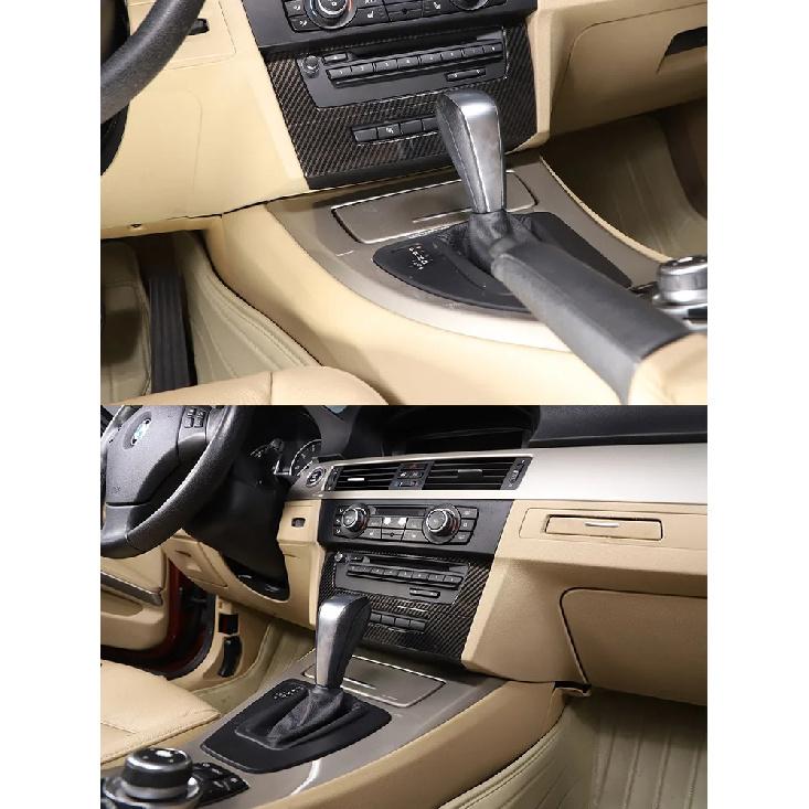 For BMW 3 Series E90 2005-2012 ABS Car Center Console Air Conditioning Volume Knob Decorative Frame Sticker Car Accessories
