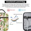Plant Mushroom Pattern Insulated Lunch Bag for Kids School Cooler Thermal Food Box Tote Leakproof Lunch Boxes Container