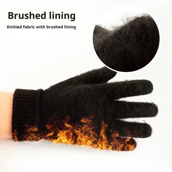 Winter Gloves for Men And Women Non-Slip Touchscreen Thermal Gloves Velvet Lined Gloves