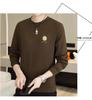 Men's Velvet Slim-Fit Long-Sleeve Sweatshirt for Spring & Autumn