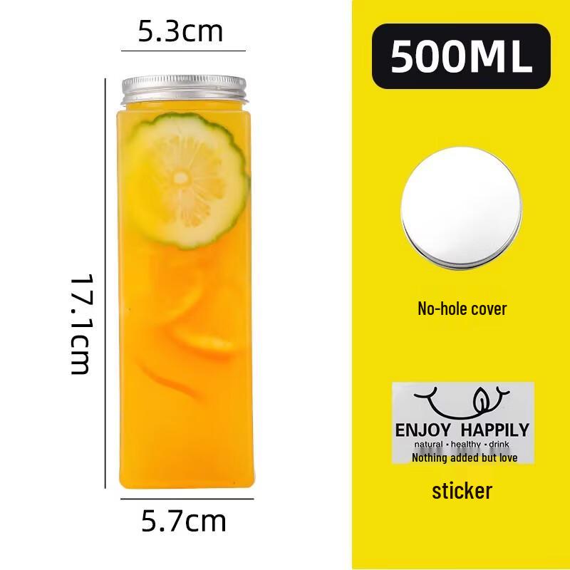 

Disposable Milk Tea Fat Cups with Lids & Stickers