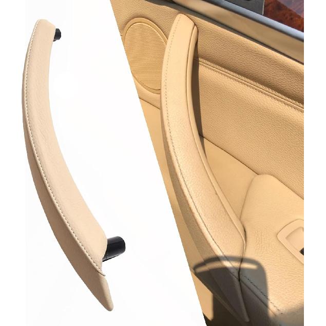 FASTCHE for BMW X5 / X6 Door Handle Outer Cover, Right Side Passenger Door Handle Outer Leather Door Handle Outer Cover Replacement Compatible with
