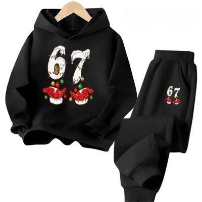 67 Hautfreundlicher Kinderanzug Hypoallergen 2-teilig Spielkleidung 2026 Kinder Bequemes Sweatshirt-Set