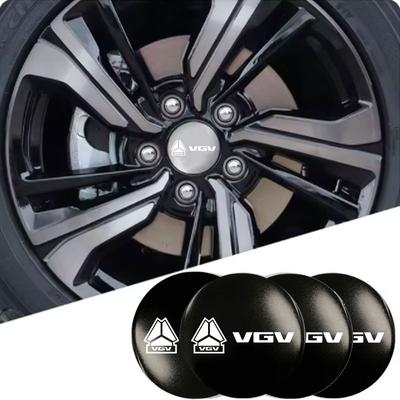 4pcs With Logo Car Wheel Center Hub Caps Emblem Sticker Decals For VGV VX7 U70Pro U75PLUS U75 TX7 Accessories Not Easy To Fall