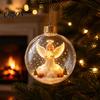 DIY Holiday Craft Supplies Lighted Christmas Star Ornaments for Tree Decoration, Acrylic Shatterproof Hanging Decor Garden Decorations with