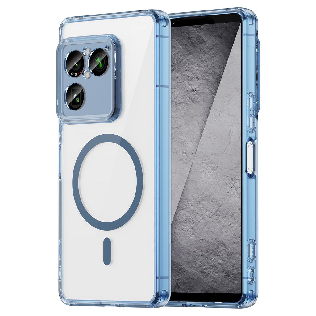 Pouzdro na telefon Sony Xperia 1 VIII, Průhledné magnetické nárazuvzdorné tenké krycí pouzdro pro Sony Xperia 1 VIII