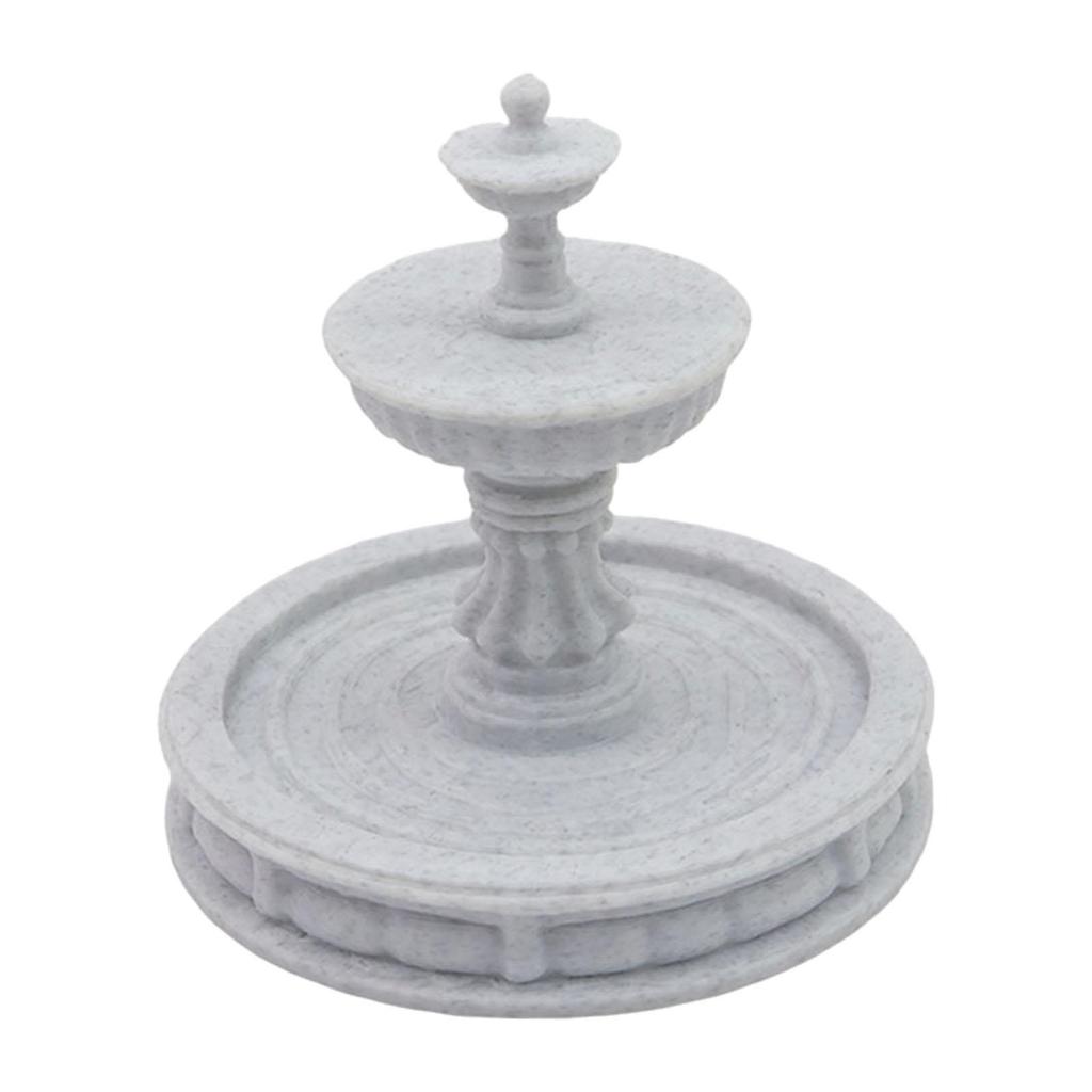 Miniature Decorative Fountain Model Accessory Potted Plant Decor Fairy Garden