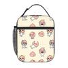 1 Piece Zipper Closure Cute Animal  Storage Bag Pocket K-Kakao School Lunch Food Box Reusable For Lunch Food Bag