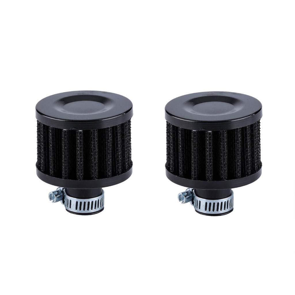 2pcs Vent Air Filter Cover Breather Filter Air Intake Crankcase Vent Valve 12mm/0.47" 2 Pack