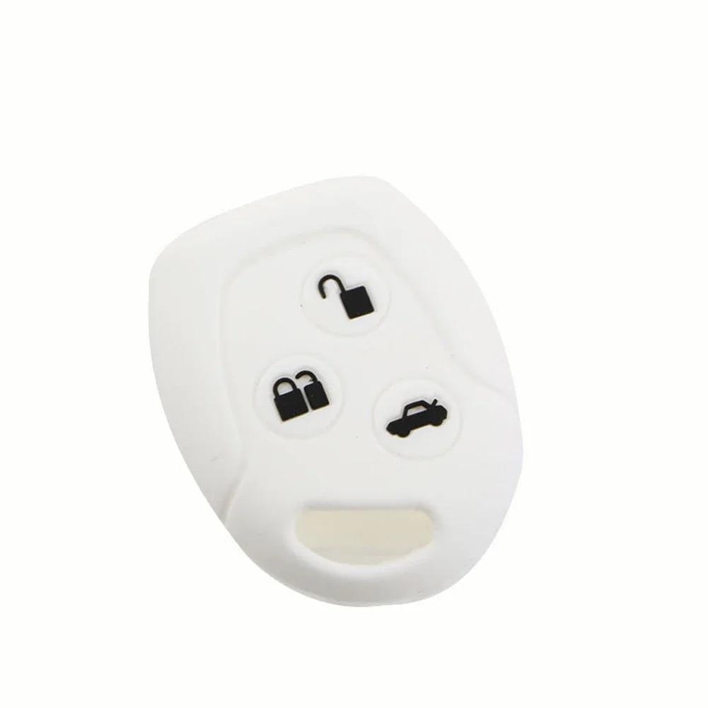 Silikonowy pokrowiec na kluczyk z 3 przyciskami do Ford MONDEO FIESTA FOCUS C-MAX S-MAX TRANSIT KA GALAXY Etui na uchwyt pilota Brelok