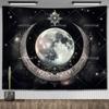 Tarot Tapestry Nordic Flower Series Room Background Cloth Moon Phase Wall Hanging Tapestries Living Room Bedroom Altar Cloths