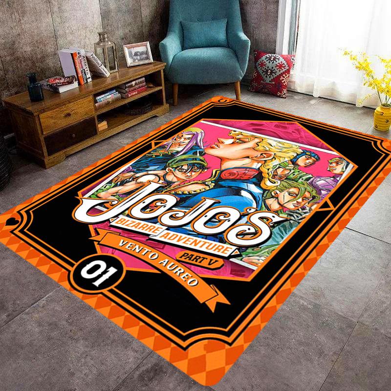 JoJo's Bizarre Adventure: Epic Characters Vibrant Art carpet Living room and bedroom mats printing Christmas gifts Fashion Art