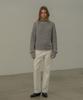 Mosyupamosyu Wool Hacci Turtleneck Knit [Gray]