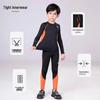 HuiLi Children's Quick-Dry Fleece Ski Suit Base Layer Set for Boys 