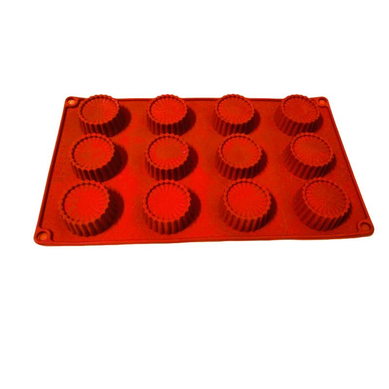 8 Holes Round Lace Silicone Cake Mold Mousse Pastry Jelly Macaron Mould Cake Biscuit DIY Chocolate Kitchen Baking Tool