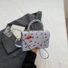 Borsa a tracolla quadrata in ecopelle con stampa ciliegie per donna, borsa a spalla carina