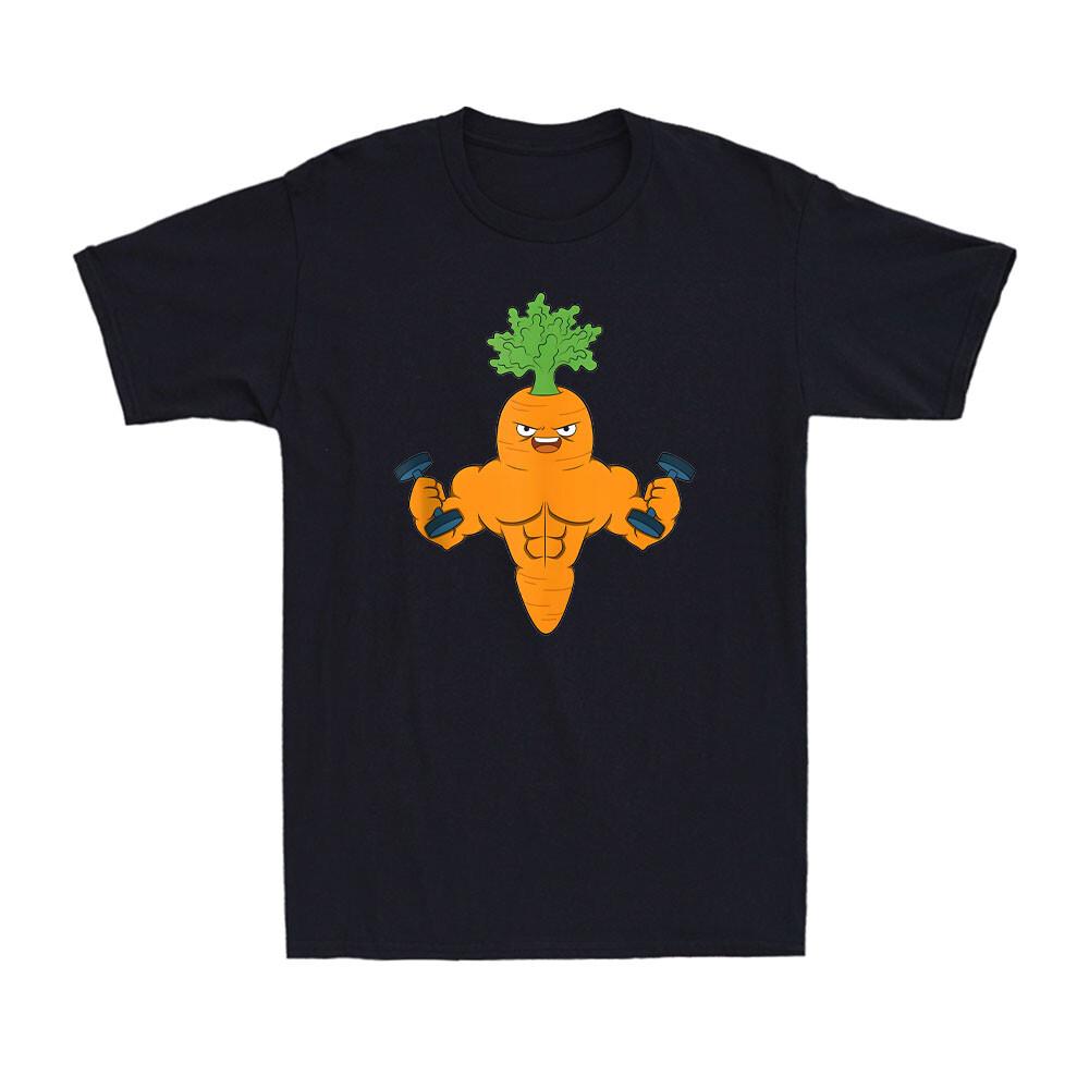 Carrot Fitness Bodybuilding Cute Carrot For Vegetable Lover Funny Men s T-Shirt XL