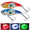 Underwater Led Lighed Vibration Sinking Lure Saltwater Jigging Led Flashing Light Squid Bait Lure Fishfinder
