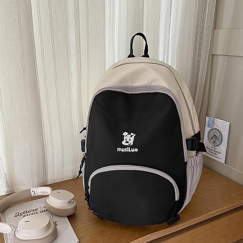 

Color Matching Schoolbags for Female Junior High School Students Are Casual Versatile Simple and Large Capacity Students Computer Backpacks. .