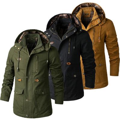 Mens Warm Winter Coat Waterproof Tactical Military Jackets Combat Outdoor Hooded