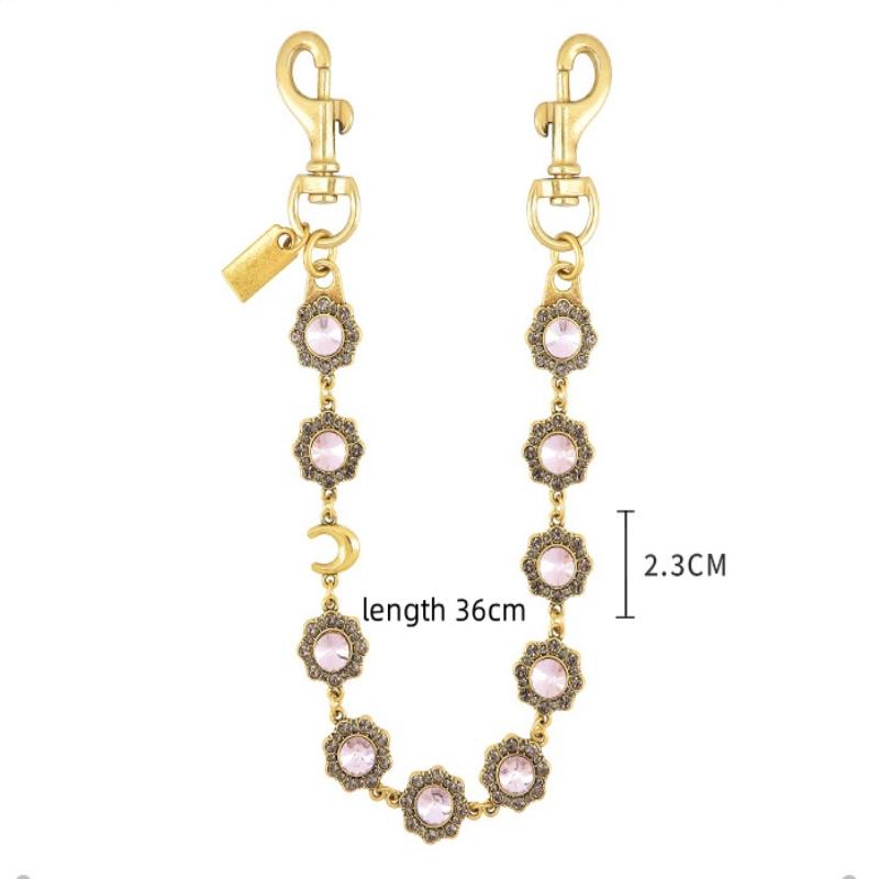 Versatile  Flower Keychain Trendy Messenger Bag Chain Creative Bag Extension Chain Pendant Decoration Accessories Gift