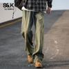Baleno Men's S&K Series Loose Fit Straight-Leg Jeans