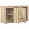 Sideboard in Sonoma Oak Finish 120 x 36 x 69 cm Particleboard