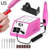 Portable Nail Drill Machine Electric Manicure Nail Polishing Head Kit For Gel Polish Professional Manicure Tool Salon Equipment