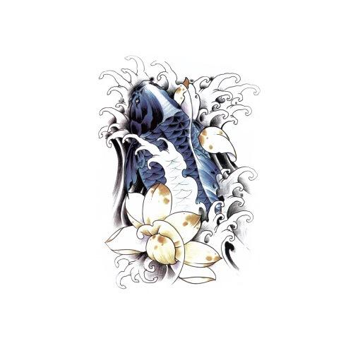 Tattoo-Aufkleber Blume Arm Halber Arm Wasserübertragung Wasserdichter Tattoo-Aufkleber Glückverheißende Bedeutung Chinesischer Stil Tattoo