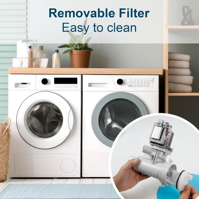 High Performances Drain Pump Motor WH23X25518 Front Loading Washer Drain Pump Assembly Ensuring Reliable Drainage