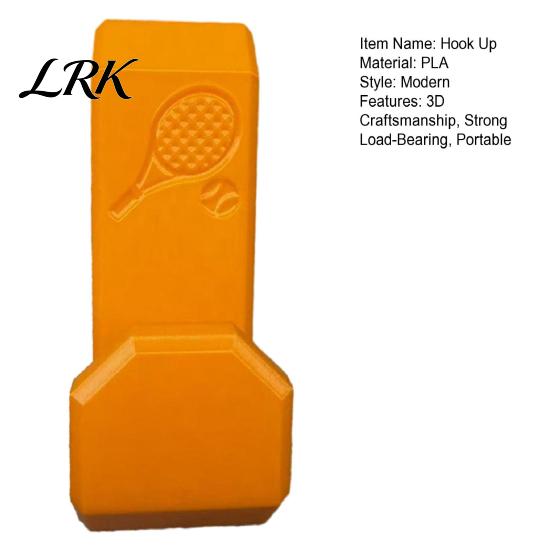 One-piece Printed Hook Up, 3D Outdoor Tennis Hook, Waterproof Sun-Proof Strong Load-Bearing Design Load-bearing Click-in Fence for Hanging Water