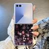 Cherry Blossom Case For Samsung Galaxy Z Flip 7 6 5 4 3 5G Folding PC Phone Cover For Galaxy Z Flip7 FE Flip6 Flip5 Flip3 Flip4