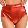 Women's Shorts Wetlook Hotpants Metallic Panties Shiny Stretch Dance Shorts Party Disco Night Club Costume
