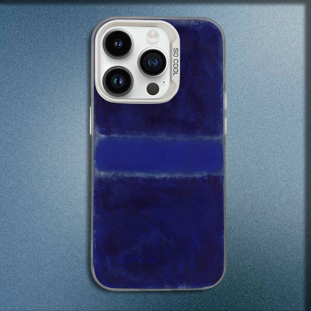 M-Mark Rothko Art Phone Case For iPhone 16,15,14,13,12,11,Mini,Pro,E,MAX White Candy Matte Shockproof Cover