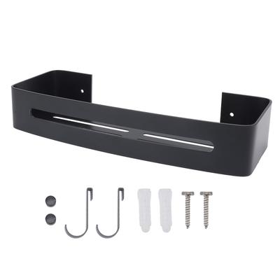Wandhalterung Badezimmer Regal Dusche Bad Rack Single Layer Space Aluminium Badezimmer schwimmende Wand