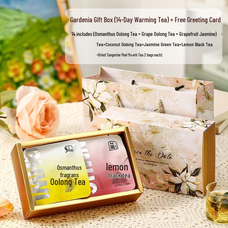 1413-Piece Floral Tea Set: Mid-Autumn Festival Gift for Employees, Mom, Teachers, and Family