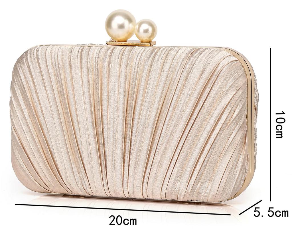 [Baisikou] 3-Way Party Bag, Wedding Bag, Women's Clutch Bag, Formal Bag, Wedding, Reception, Graduation, Fireworks Display, Coming-of-Age Ceremony,