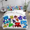 Geometry Dash Beding Sets Warm Comforter Quilt Bed Cover Soft Duvet Cover Pilow Case Sets Children Kids Adult People Sized Dimensions