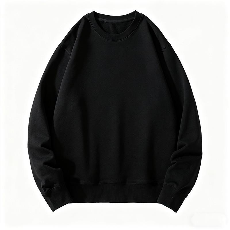 

Men s Embroidery Print Heavyweight Cotton Hoodie: Loose Fit, Round Neck Small
