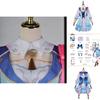 Halloween Carnival Party Costume Genshin Impact Kamisato Ayaka Cosplay Wig Dress