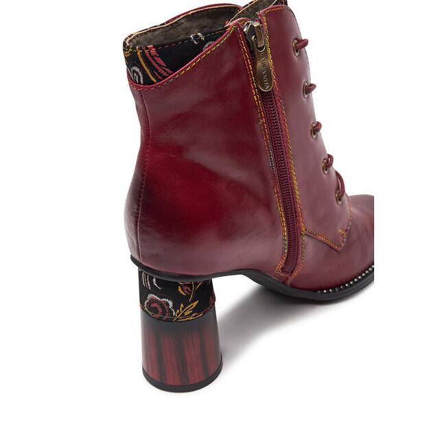 Ботильоны Laura Vita Gucstoo 41 бордового цвета
