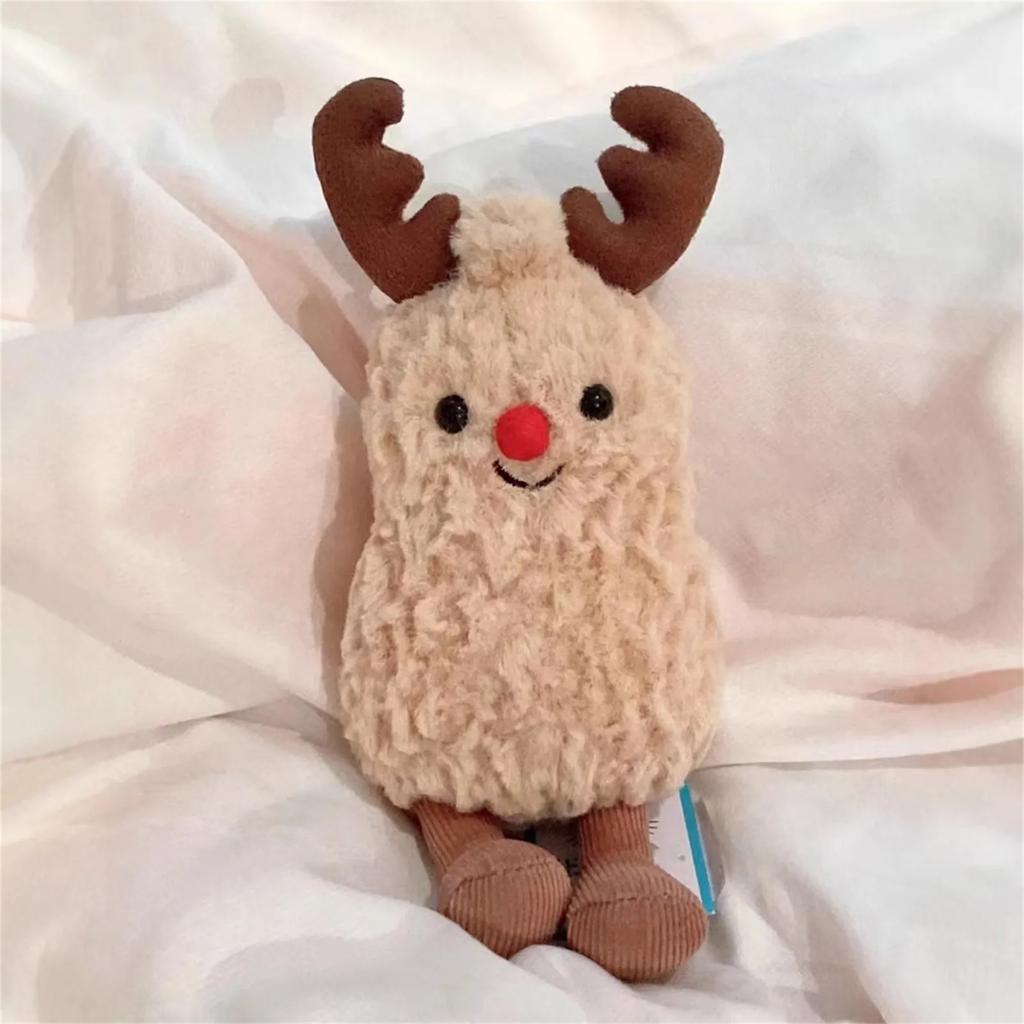 2025 Birthday Christmas Gifts Little Cartoon Doll Cute Toy High Beauty Girl Doll Christmas Ornaments Deer Peanut Ornament