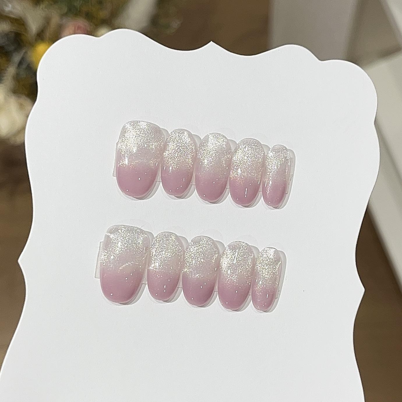 

Dreamy Gradient Taro Purple Burst Clear Water Ripples Cat Eyes Look White and Wear Armor L